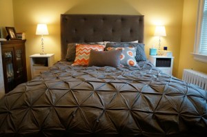 My new and improved bedroom after a bit of a facelift. That radiator was full of magazines and crap before. Crap be gone!