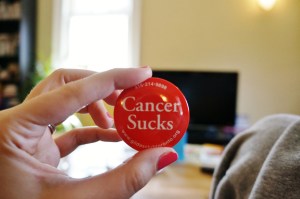 My mom gave me this button.