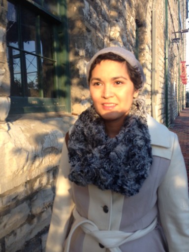 Pic taken from Naomi's blog. She bought this fancy coat after her first brain surgery and demanded that the saleswoman bring her a bunch of fancy things to try on. She bought two expensive coats that day, and she was so excited to show them off. She looked beautiful, as always.