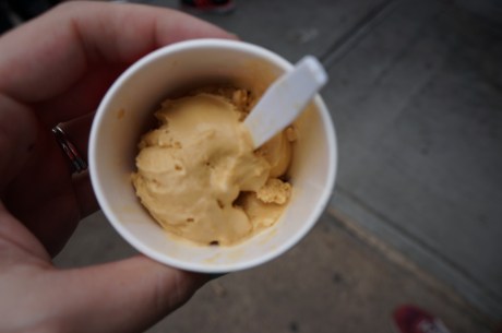 Final taste: housemade salted caramel gelato.