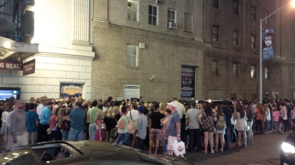 Post-broadway mob scene.